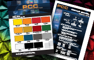 PCC Factory Packaged Color Card